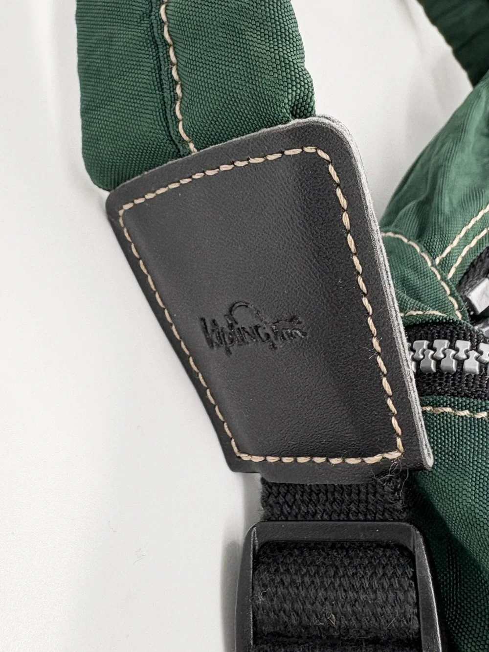 VTG 90s Kipling Nylon Backpack Bag Forest Green